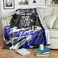 Personalized Canterbury-Bankstown Bulldogs Blanket Graffiti Grunge Abstract Urban Street Style Design