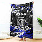Personalized Canterbury-Bankstown Bulldogs Blanket Graffiti Grunge Abstract Urban Street Style Design