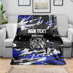 Personalized Canterbury-Bankstown Bulldogs Blanket Graffiti Grunge Abstract Urban Street Style Design
