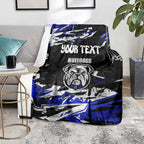 Personalized Canterbury-Bankstown Bulldogs Blanket Graffiti Grunge Abstract Urban Street Style Design