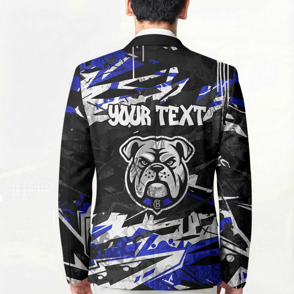 Personalized Canterbury-Bankstown Bulldogs Blazer Graffiti Grunge Abstract Urban Street Style Design