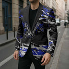 Personalized Canterbury-Bankstown Bulldogs Blazer Graffiti Grunge Abstract Urban Street Style Design
