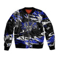 Personalized Canterbury-Bankstown Bulldogs Bomber Jacket Graffiti Grunge Abstract Urban Street Style Design