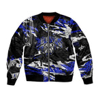 Personalized Canterbury-Bankstown Bulldogs Bomber Jacket Graffiti Grunge Abstract Urban Street Style Design