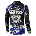 Personalized Canterbury-Bankstown Bulldogs Button Sweatshirt Graffiti Grunge Abstract Urban Street Style Design