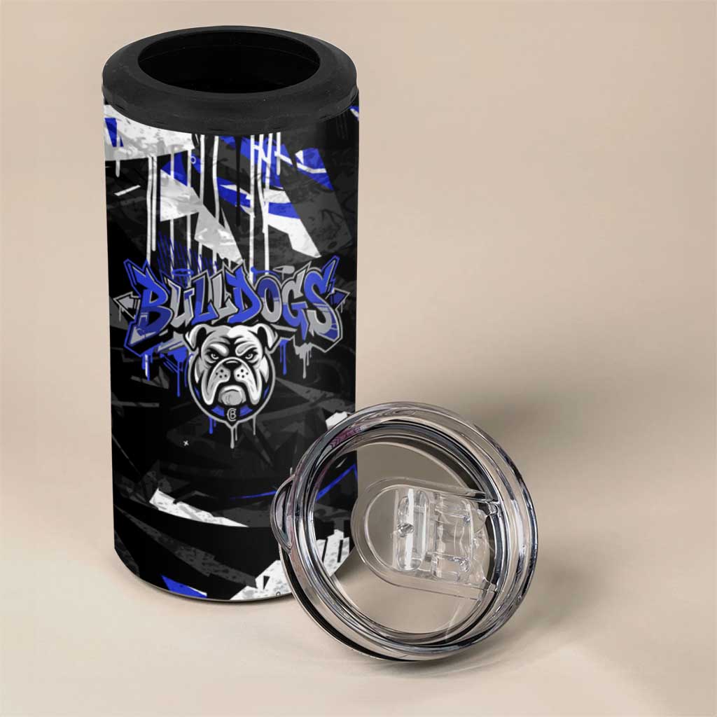 Personalized Canterbury-Bankstown Bulldogs 4 in 1 Can Cooler Tumbler Graffiti Grunge Abstract Urban Street Style Design