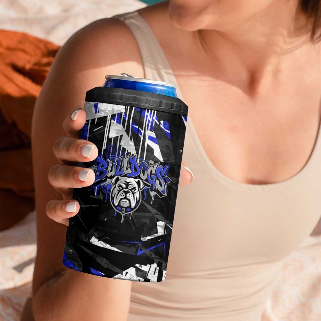 Personalized Canterbury-Bankstown Bulldogs 4 in 1 Can Cooler Tumbler Graffiti Grunge Abstract Urban Street Style Design