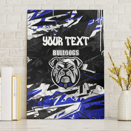 Personalized Canterbury-Bankstown Bulldogs Canvas Wall Art Graffiti Grunge Abstract Urban Street Style Design
