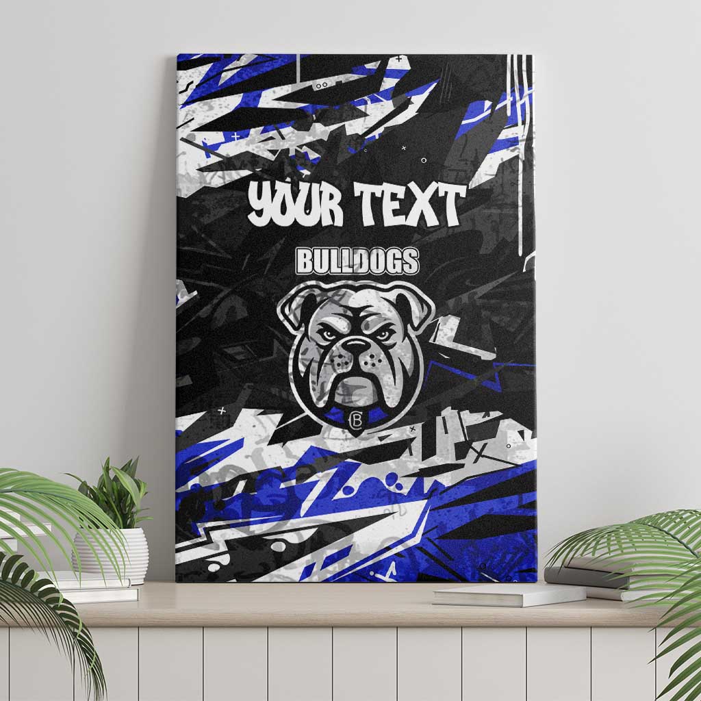 Personalized Canterbury-Bankstown Bulldogs Canvas Wall Art Graffiti Grunge Abstract Urban Street Style Design