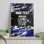 Personalized Canterbury-Bankstown Bulldogs Canvas Wall Art Graffiti Grunge Abstract Urban Street Style Design