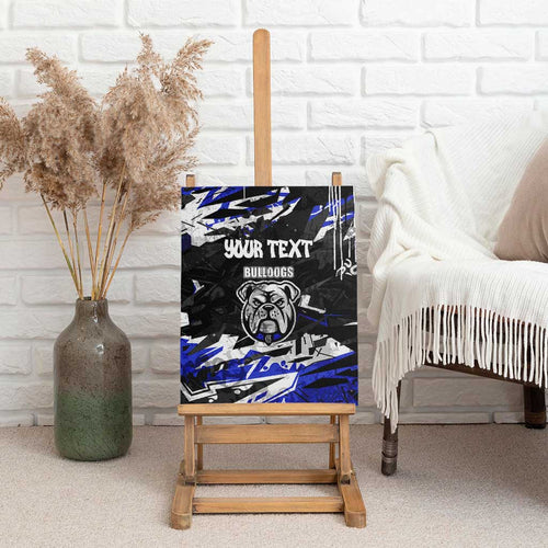 Personalized Canterbury-Bankstown Bulldogs Canvas Wall Art Graffiti Grunge Abstract Urban Street Style Design