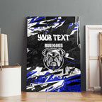 Personalized Canterbury-Bankstown Bulldogs Canvas Wall Art Graffiti Grunge Abstract Urban Street Style Design