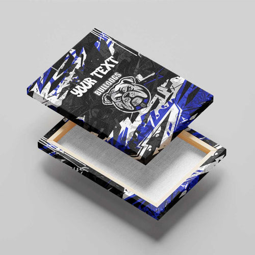 Personalized Canterbury-Bankstown Bulldogs Canvas Wall Art Graffiti Grunge Abstract Urban Street Style Design
