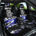 Personalized Canterbury-Bankstown Bulldogs Car Seat Cover Graffiti Grunge Abstract Urban Street Style Design