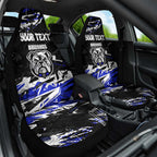 Personalized Canterbury-Bankstown Bulldogs Car Seat Cover Graffiti Grunge Abstract Urban Street Style Design