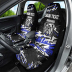 Personalized Canterbury-Bankstown Bulldogs Car Seat Cover Graffiti Grunge Abstract Urban Street Style Design