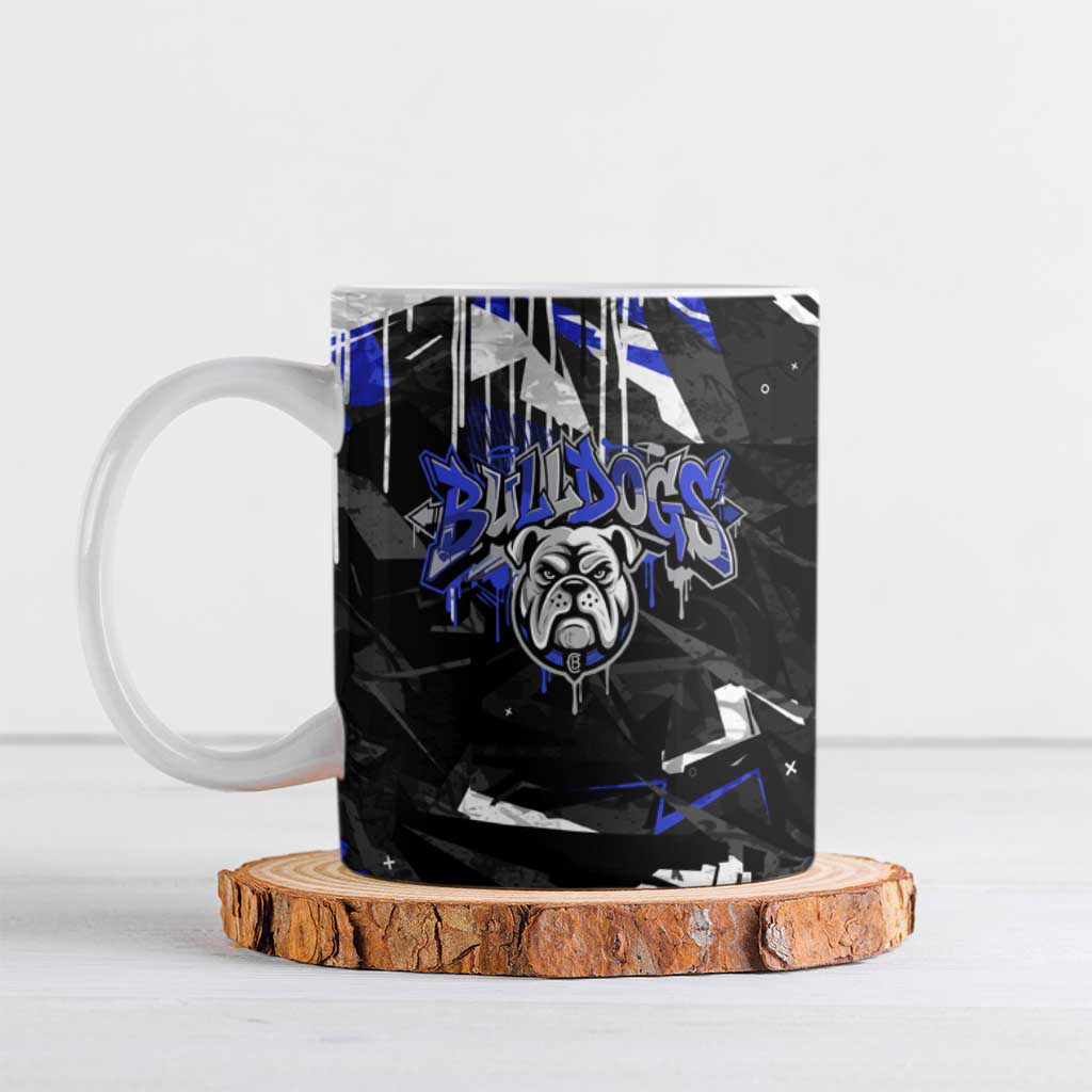 Personalized Canterbury-Bankstown Bulldogs Ceramic Mug Graffiti Grunge Abstract Urban Street Style Design