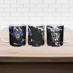 Personalized Canterbury-Bankstown Bulldogs Ceramic Mug Graffiti Grunge Abstract Urban Street Style Design