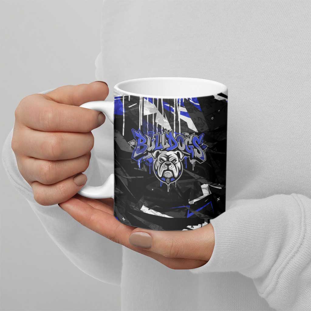 Personalized Canterbury-Bankstown Bulldogs Ceramic Mug Graffiti Grunge Abstract Urban Street Style Design