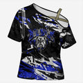 Personalized Canterbury-Bankstown Bulldogs Cross Shoulder Shirt Graffiti Grunge Abstract Urban Street Style Design