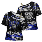 Personalized Canterbury-Bankstown Bulldogs Cross Shoulder Shirt Graffiti Grunge Abstract Urban Street Style Design