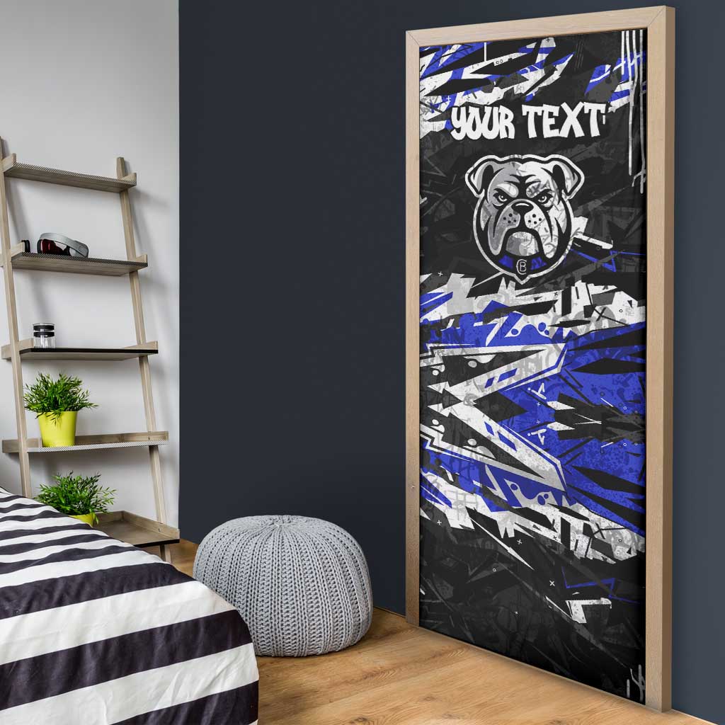 Personalized Canterbury-Bankstown Bulldogs Door Cover Graffiti Grunge Abstract Urban Street Style Design