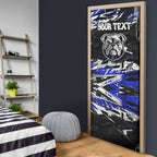 Personalized Canterbury-Bankstown Bulldogs Door Cover Graffiti Grunge Abstract Urban Street Style Design