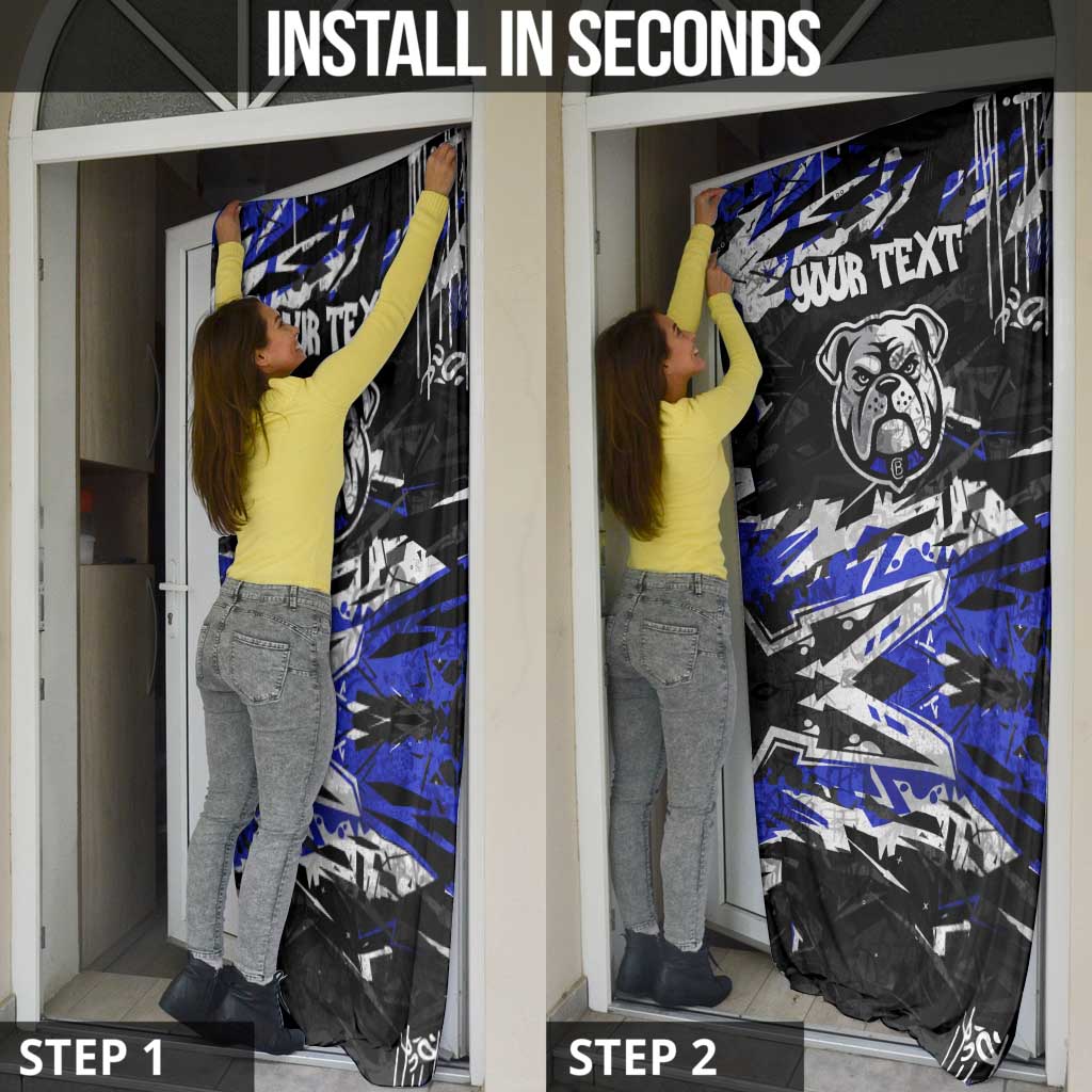 Personalized Canterbury-Bankstown Bulldogs Door Cover Graffiti Grunge Abstract Urban Street Style Design