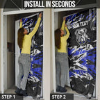 Personalized Canterbury-Bankstown Bulldogs Door Cover Graffiti Grunge Abstract Urban Street Style Design