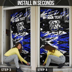 Personalized Canterbury-Bankstown Bulldogs Door Cover Graffiti Grunge Abstract Urban Street Style Design