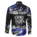 Personalized Canterbury-Bankstown Bulldogs Family Matching Puletasi and Hawaiian Shirt Graffiti Grunge Abstract Urban Street Style Design