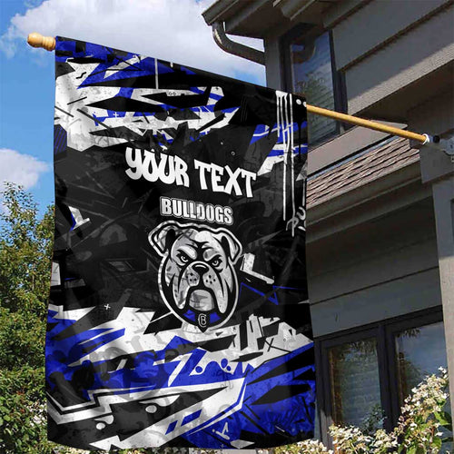 Personalized Canterbury-Bankstown Bulldogs Garden Flag Graffiti Grunge Abstract Urban Street Style Design