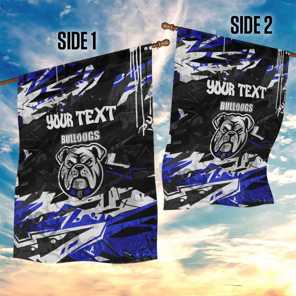 Personalized Canterbury-Bankstown Bulldogs Garden Flag Graffiti Grunge Abstract Urban Street Style Design