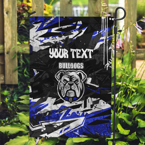 Personalized Canterbury-Bankstown Bulldogs Garden Flag Graffiti Grunge Abstract Urban Street Style Design