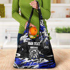 Personalized Canterbury-Bankstown Bulldogs Grocery Bag Graffiti Grunge Abstract Urban Street Style Design