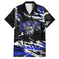 Personalized Canterbury-Bankstown Bulldogs Hawaiian Shirt Graffiti Grunge Abstract Urban Street Style Design