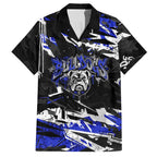 Personalized Canterbury-Bankstown Bulldogs Hawaiian Shirt Graffiti Grunge Abstract Urban Street Style Design