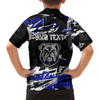 Personalized Canterbury-Bankstown Bulldogs Hawaiian Shirt Graffiti Grunge Abstract Urban Street Style Design