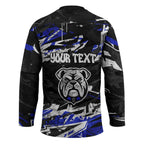 Personalized Canterbury-Bankstown Bulldogs Hockey Jersey Graffiti Grunge Abstract Urban Street Style Design