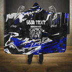 Personalized Canterbury-Bankstown Bulldogs Hooded Blanket Graffiti Grunge Abstract Urban Street Style Design