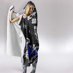 Personalized Canterbury-Bankstown Bulldogs Hooded Blanket Graffiti Grunge Abstract Urban Street Style Design