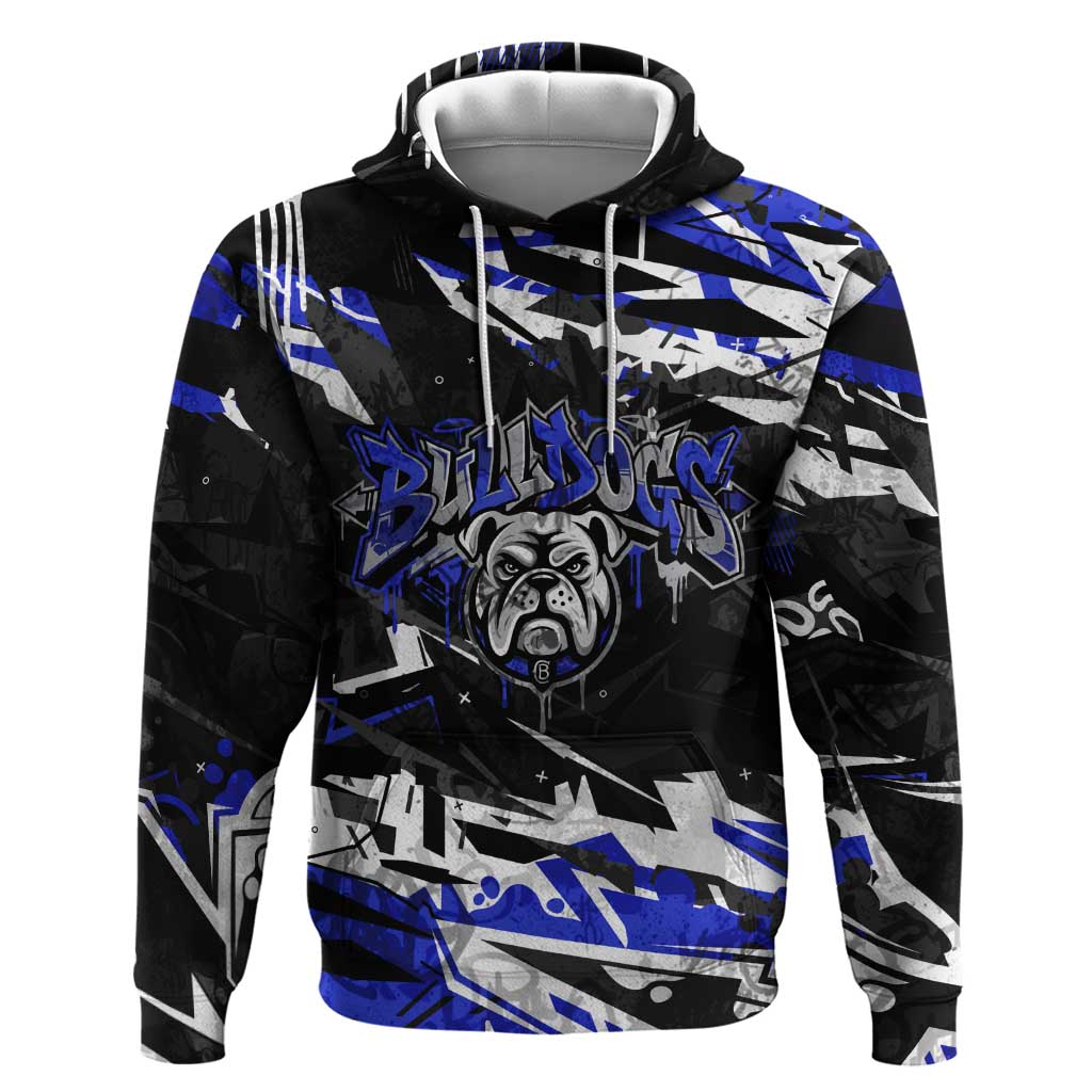 Personalized Canterbury-Bankstown Bulldogs Hoodie Graffiti Grunge Abstract Urban Street Style Design
