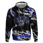 Personalized Canterbury-Bankstown Bulldogs Hoodie Graffiti Grunge Abstract Urban Street Style Design