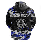 Personalized Canterbury-Bankstown Bulldogs Hoodie Graffiti Grunge Abstract Urban Street Style Design