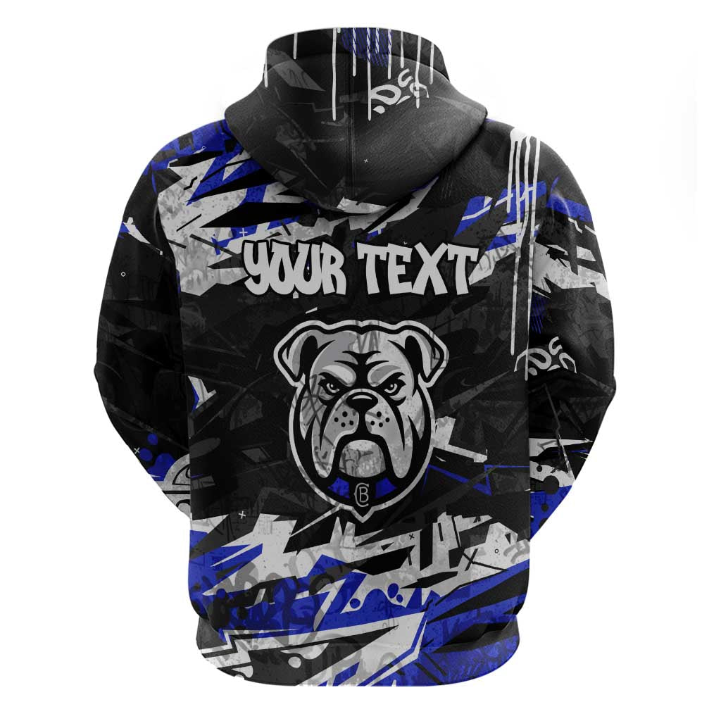 Personalized Canterbury-Bankstown Bulldogs Hoodie Graffiti Grunge Abstract Urban Street Style Design