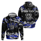 Personalized Canterbury-Bankstown Bulldogs Hoodie Graffiti Grunge Abstract Urban Street Style Design