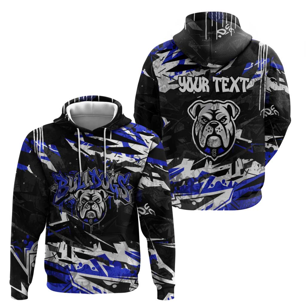 Personalized Canterbury-Bankstown Bulldogs Hoodie Graffiti Grunge Abstract Urban Street Style Design
