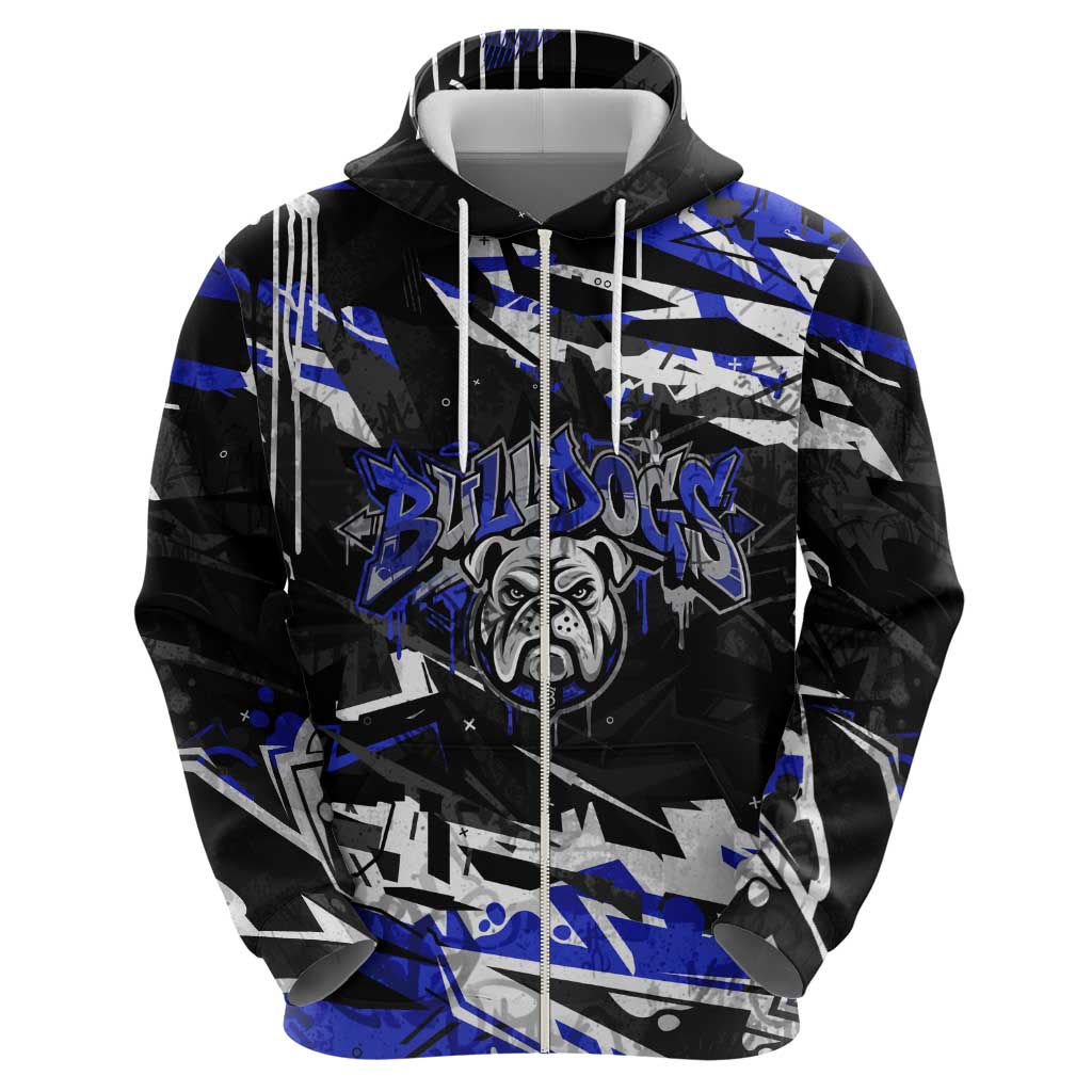 Personalized Canterbury-Bankstown Bulldogs Hoodie Graffiti Grunge Abstract Urban Street Style Design