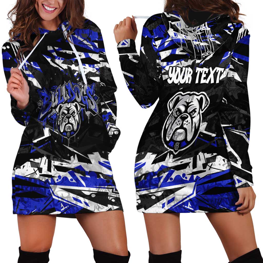 Personalized Canterbury-Bankstown Bulldogs Hoodie Dress Graffiti Grunge Abstract Urban Street Style Design