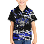 Personalized Canterbury-Bankstown Bulldogs Kid Hawaiian Shirt Graffiti Grunge Abstract Urban Street Style Design